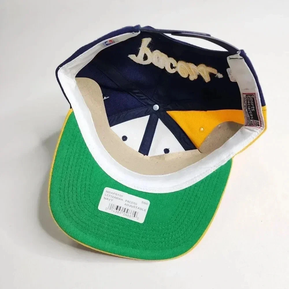 Indiana Pacers Letterman Sports‎ Specialties Snapback Hat IP Big Logo Rare NEW